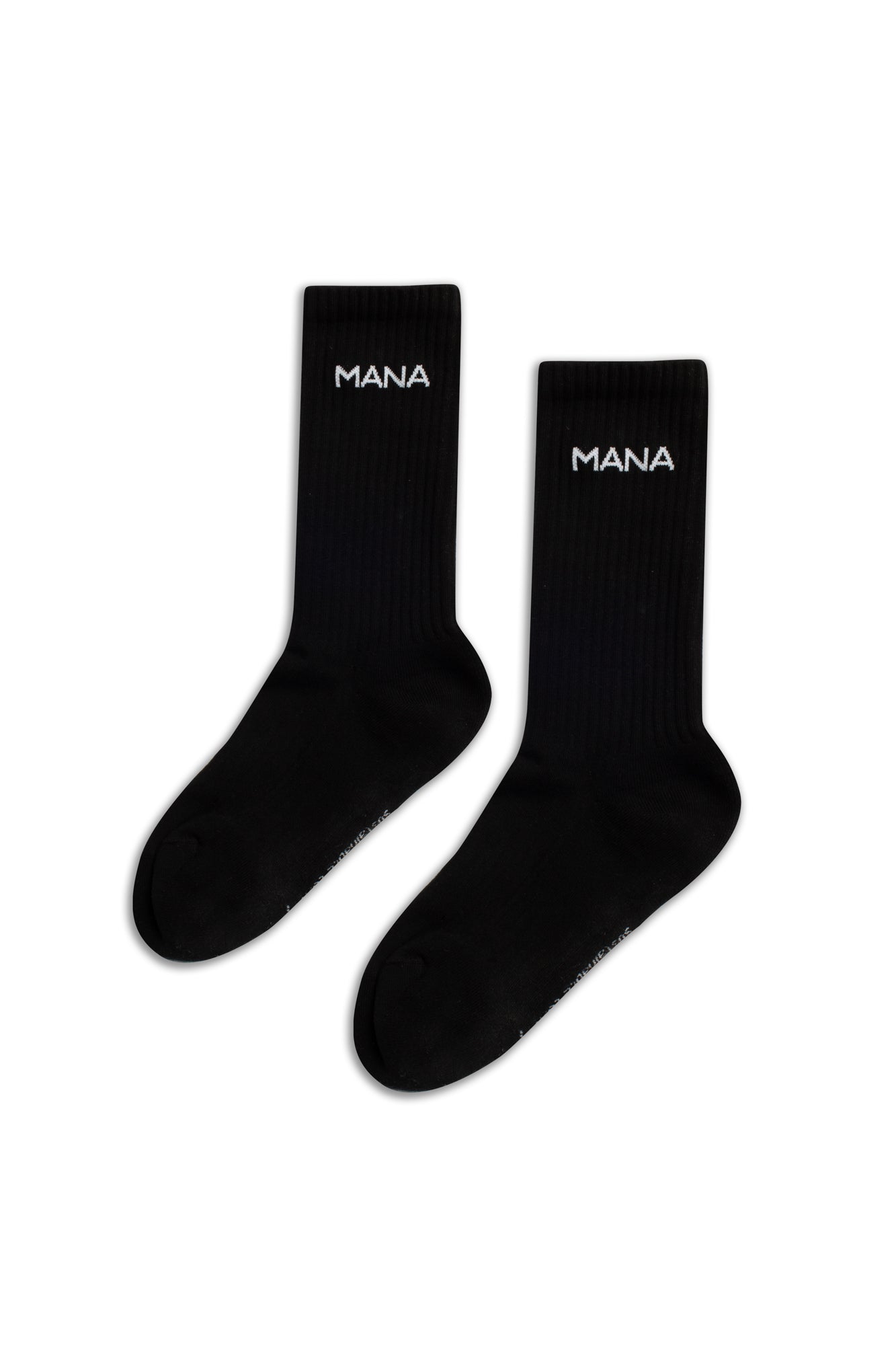 Organic Crew Socks - Black