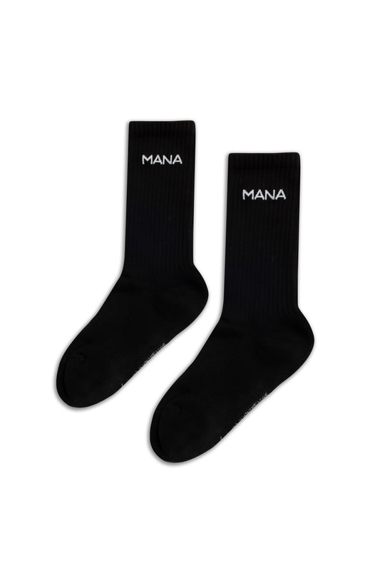Organic Crew Socks - Black