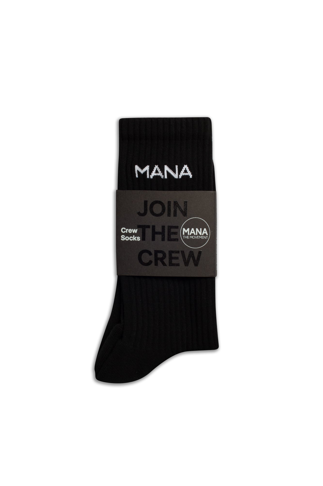Organic Crew Socks - Black