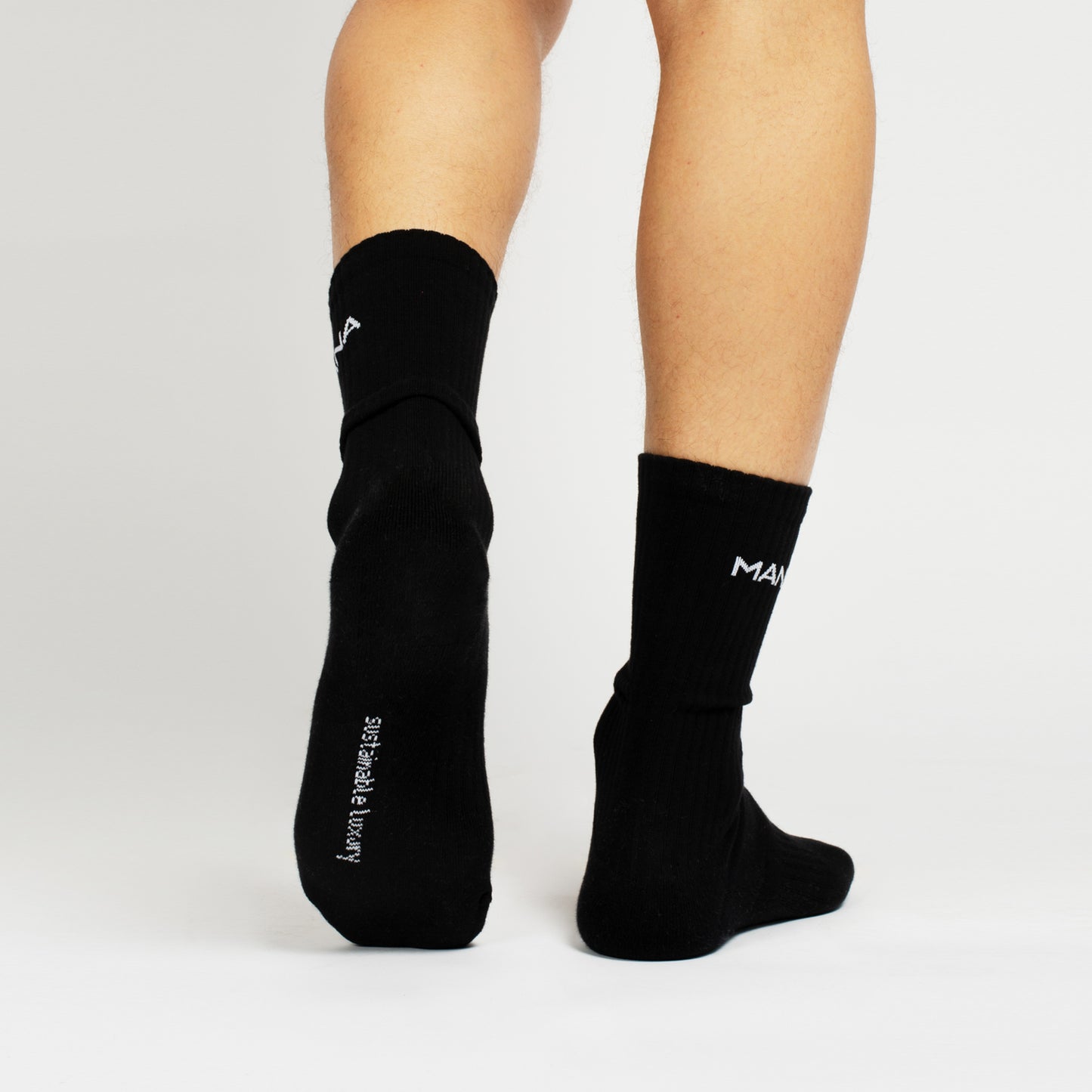 Organic Crew Socks - Black